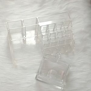 Set of Acrylic Makeup Organizers